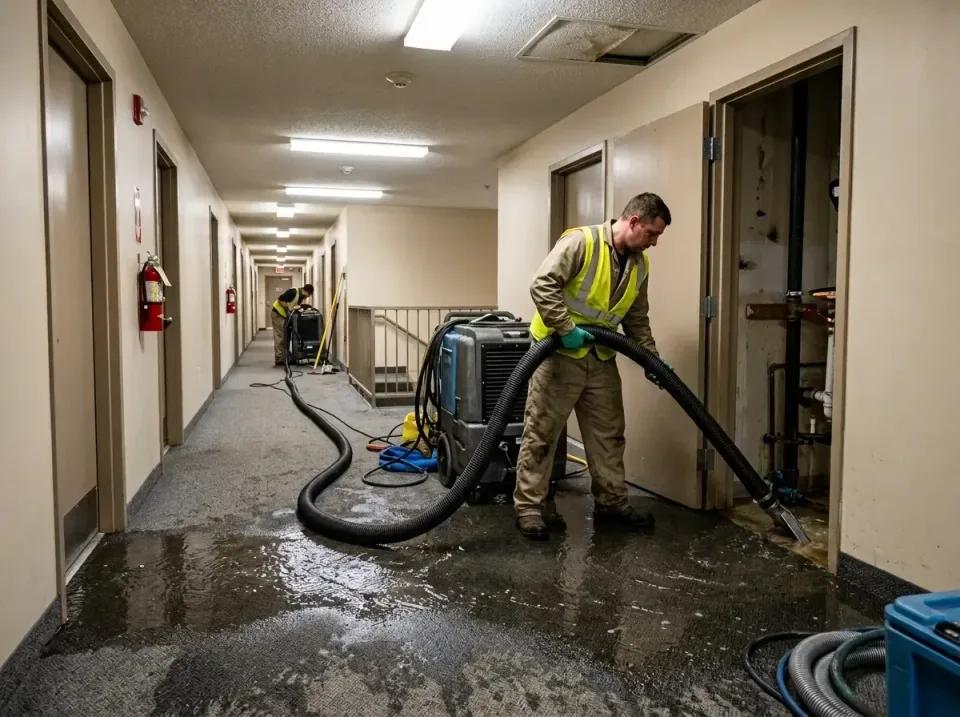 multi-unit-apartment-hallway-f-005 — frequently asked questions, Emergency Burst Pipe Water Extraction & Removal in Tracy Ci…